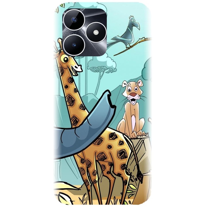 Силиконов калъф, съвместим с Realme Note 50 - модел с детски рисунки