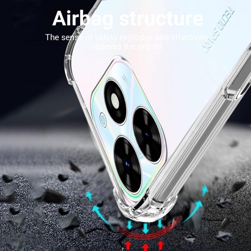 Husa pentru Infinix Hot 40i / Infinix SMART 8 Anti-Shock 1.5mm reinforced 4 corners transparent