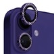 Folie Protectie Camera cu Strasuri pentru iPhone 16 / 16 Plus, Sticla Securizata, Aluminiu, 2 bucati, Ultra Slim, Duritate 9H, Anti Zgarieturi, Anti Amprente, Anti Socuri, Mov