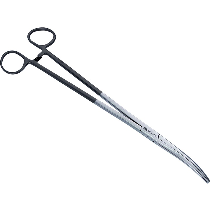 Cleste pentru pescuit, Mikado, maner cauciuc, 6.5"/16.5cm, negru/argintiu