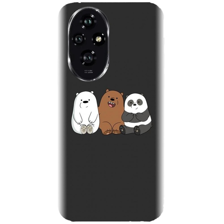 Husa din silicon compatibila cu Honor 200 - model Ursuleti