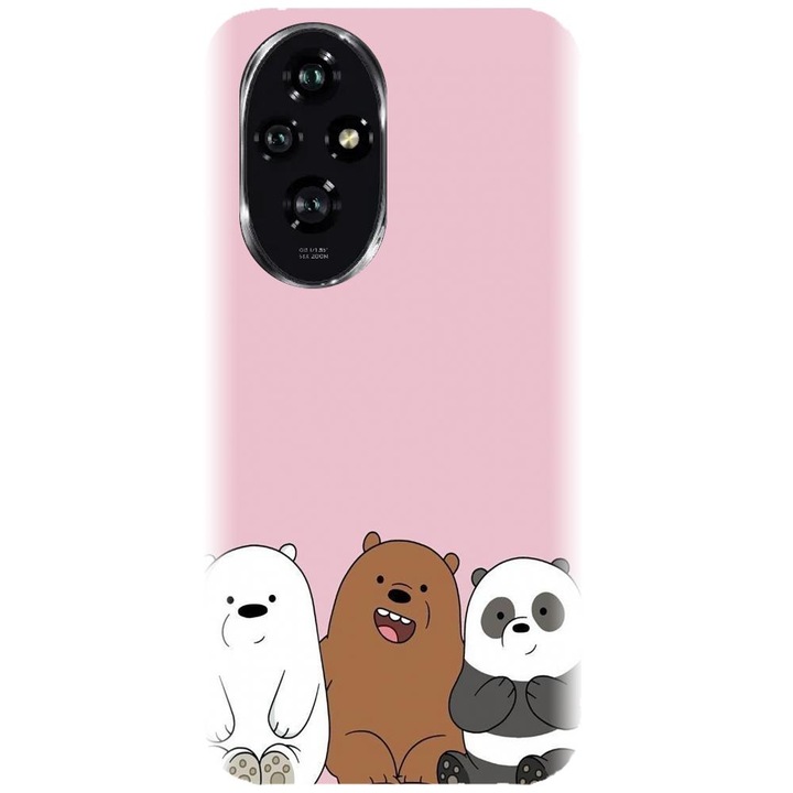 Husa din silicon compatibila cu Honor 200 - model Cei 3 panda