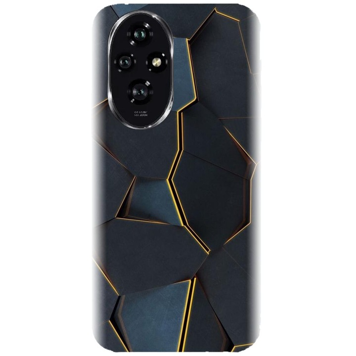 Husa din silicon compatibila cu Honor 200 - model Abstract Draw