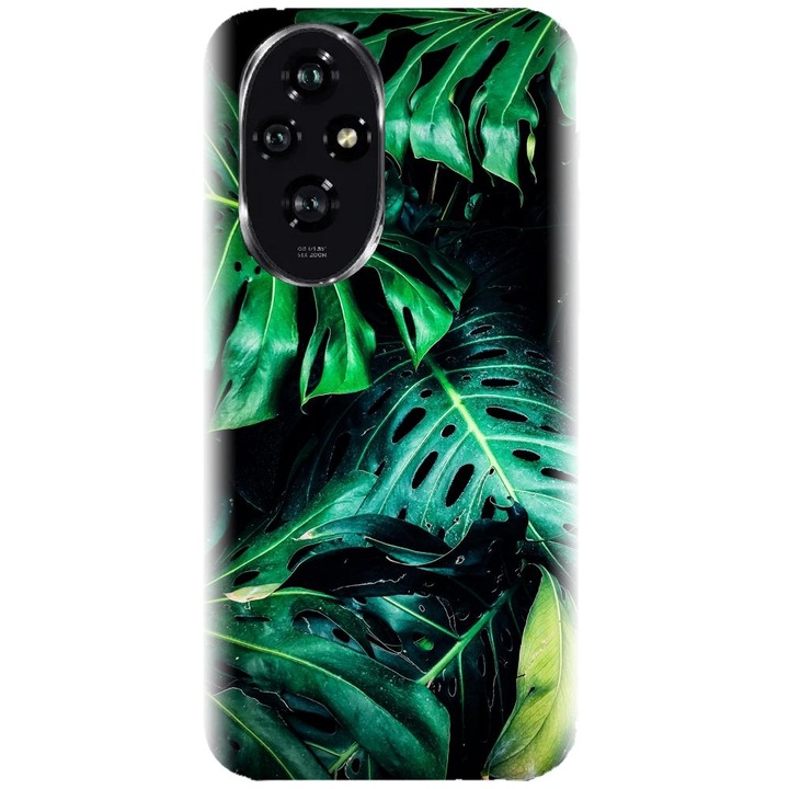 Husa din silicon compatibila cu Honor 200 - model Frunze De Monsferta