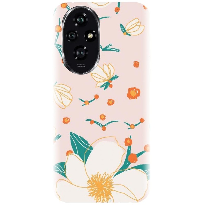 Husa din silicon compatibila cu Honor 200 - model Floral