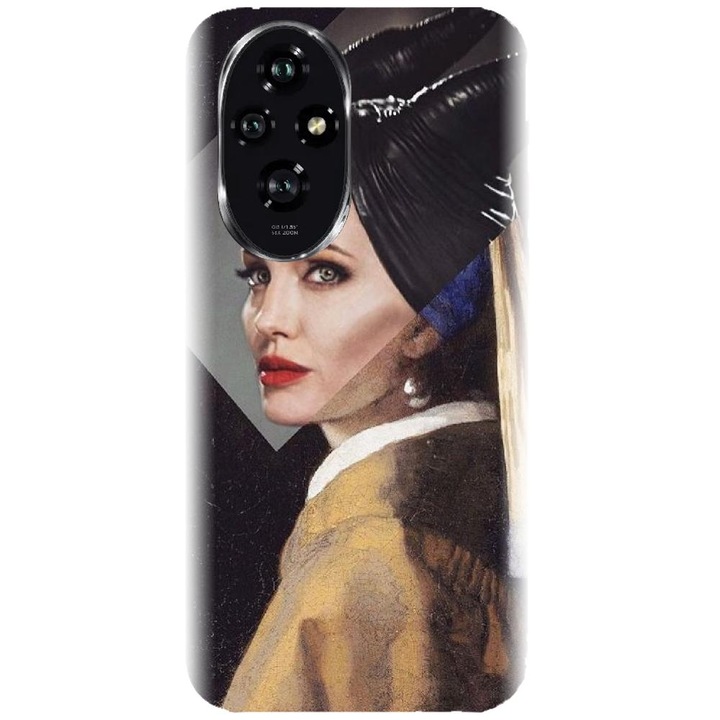 Husa din silicon compatibila cu Honor 200 - model Girl With A Pearl