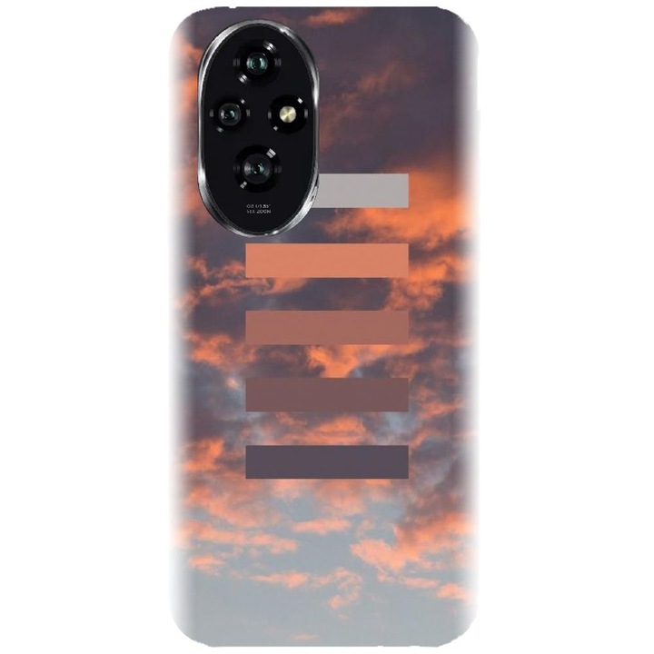 Husa din silicon compatibila cu Honor 200 - model Nori De Foc