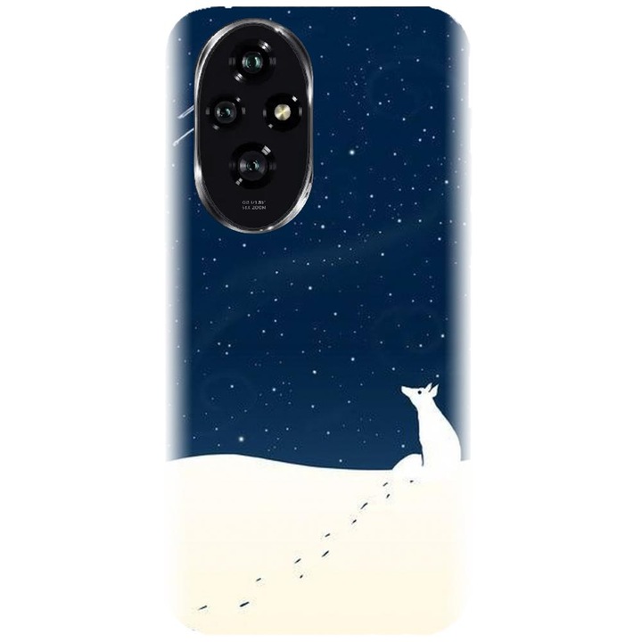 Husa din silicon compatibila cu Honor 200 - model Winter Night