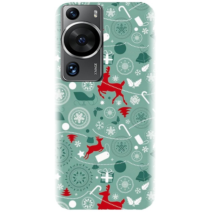 Силиконов кейс съвместим с Huawei P60 / P60 Pro - Winter Holidays модел 1