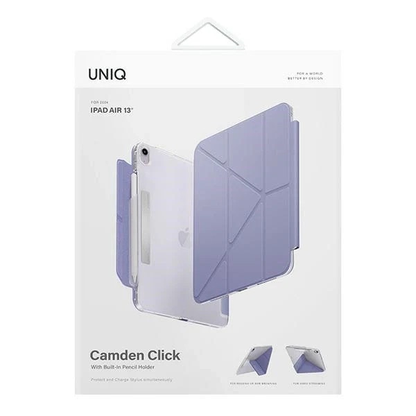 Husa tableta, Uniq, Camden Click, violet, Pentru iPad Air 13" 2024