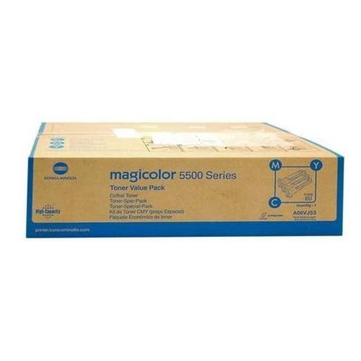 Kit toner original Konica Minolta MC 5550, CMY, pentru imprimante laser