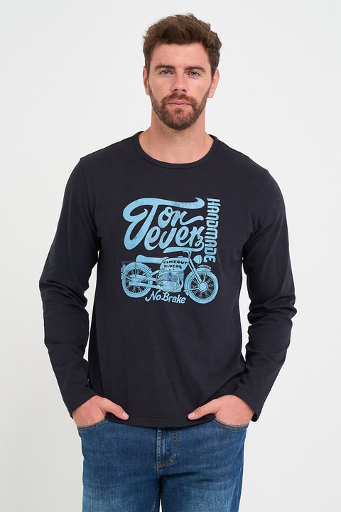 Ferfi polo hosszu ujjal, logos reszletekkel, Timeout