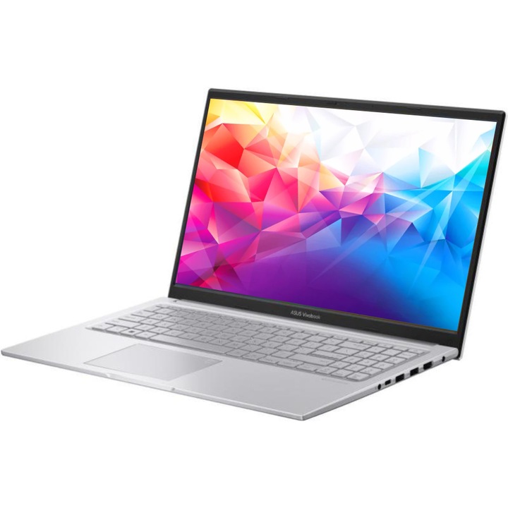 ASUS Vivobook X15, Intel Core i3 1215U, 24 GB DDR4 Memória, Intel UHD Graphics, 15.6 FullHD, 512 GB SSD, Ezüst, Magyar billentyűzet, Böngésző, Vírusirtó, Windows 11 Pro