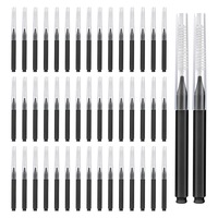 Set 40 periute interdentare, SINBINTA, Cu cutie de depozitare, Poate indeparta tartrul, spatiile dintre dinti, indeparteaza placa dentara, poate fi utilizat in case, birouri, calatorii, Negru