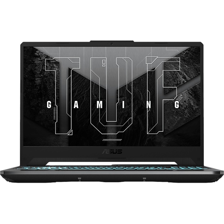 ASUS TUF Gaming A15 Gamer Laptop, AMD Ryzen 5 7535HS, 16GB DDR5 Memória, 1TB SSD, 15.6 FullHD, 144Hz kijelző, Magyar kiosztás, Fekete, Böngésző, Vírusirtó, Windows 11 Pro