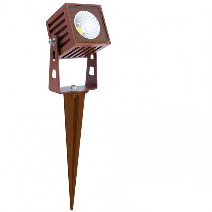 LED-es reflektor Lightex OSLO, 5W, 220V, 4000K, 400lm, IP65. Barna