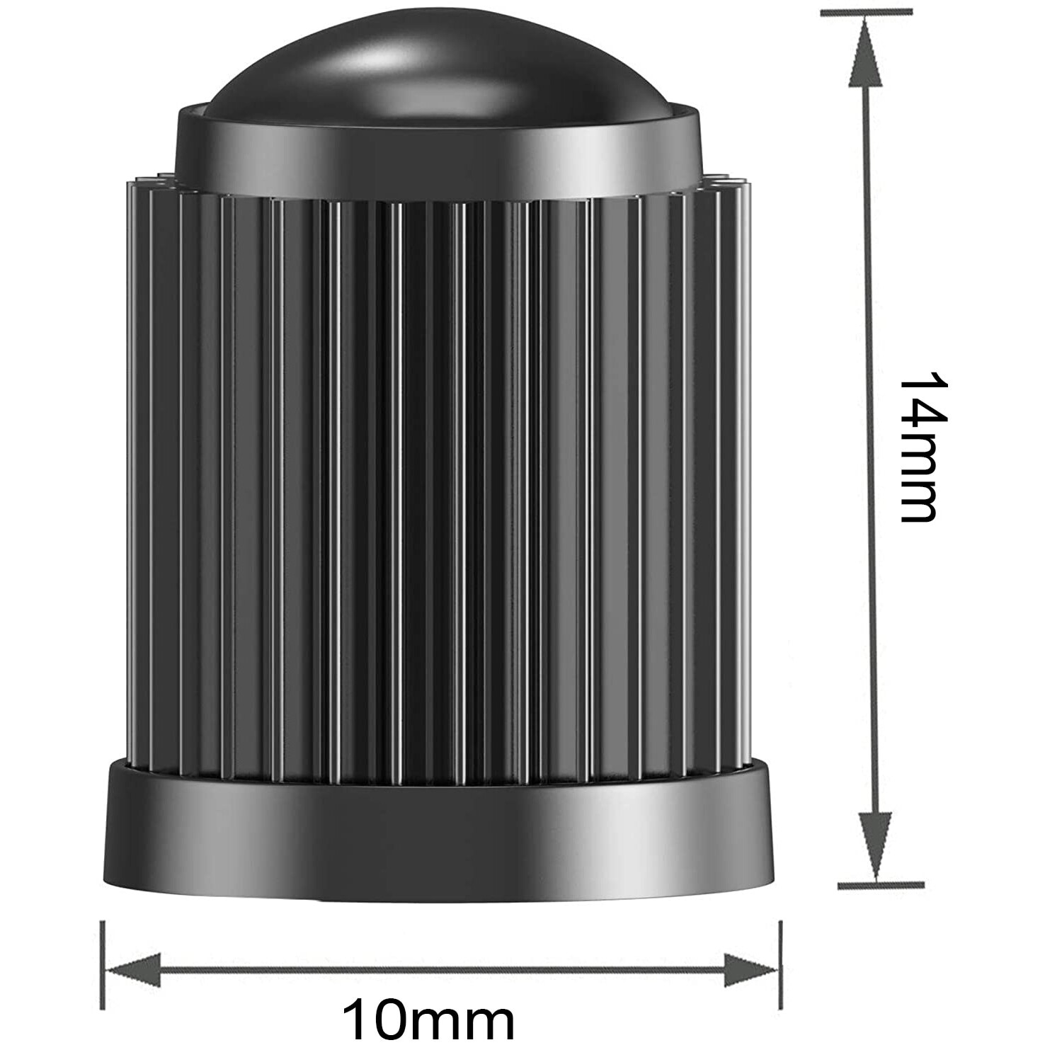 Capace ventil roti, set 20 buc, plastic, negru, 13x10mm - eMAG.ro