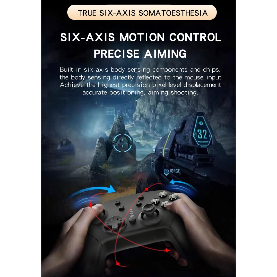 Controler wireless Switch Pro pentru Nintendo Switch/Lite