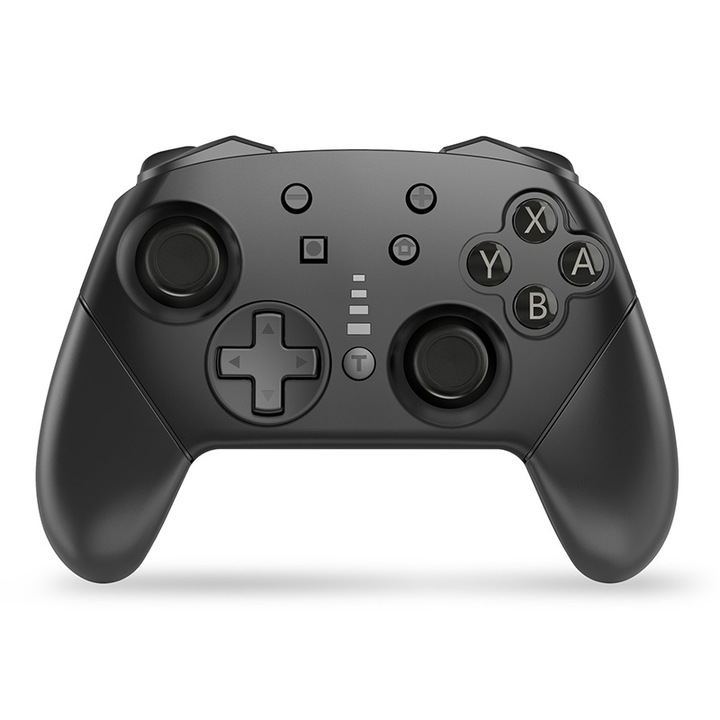 Безжичен контролер Switch Pro за Nintendo Switch/Lite/OLED/PC/Xbox 360 Wake Up Turbo функция Черен