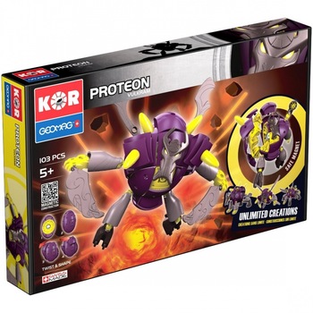 Set constructie Geomag Proteon Vulkram 103 piese Set constructie Geomag Proteon Vulkram 103 piese