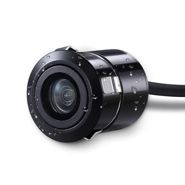 Camera auto pentru marsarier, montaj pe bara din spate, cu night vision, universala, cu kit de instalare inclus, negru