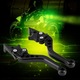 Set 2 manete ambreiaj/frana pentru motocicleta, SINBINTA, Rezistent la uzura, Durabil si robust, Neted si rezistent la rugina, Usor de instalat si utilizat, Pentru motociclete, scutere, biciclete electrice, Aliaj de Aluminiu, Negru