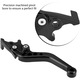 Set 2 manete ambreiaj/frana pentru motocicleta, SINBINTA, Rezistent la uzura, Durabil si robust, Neted si rezistent la rugina, Usor de instalat si utilizat, Pentru motociclete, scutere, biciclete electrice, Aliaj de Aluminiu, Negru