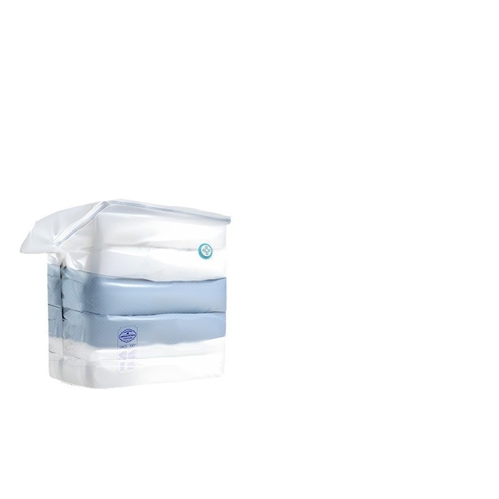 Punga de imbracaminte de uz casnic cu vid pentru cuverturi, [Extra Large] 100x56x32cm, transparenta