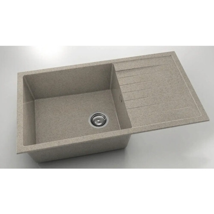 Chiuveta Bucatarie Granixit Cu O Cuva Fat Avangard 229 90x49 Cm, Cu Picurator, Reversibila, Aggregate