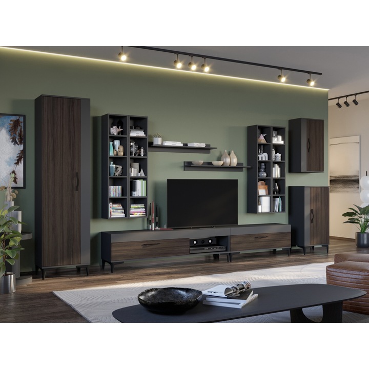 Set Living Azur, C10, Mobila sufragerie, L 390 x A 35.1 x H 192.4 cm