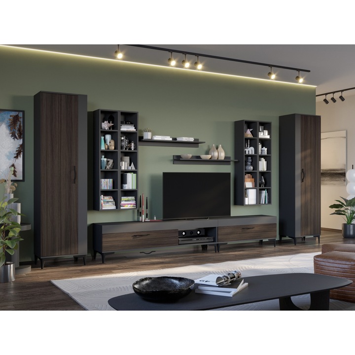 Set Living Azur, C11, Mobila sufragerie, L 390 x A 35.1 x H 192.4 cm