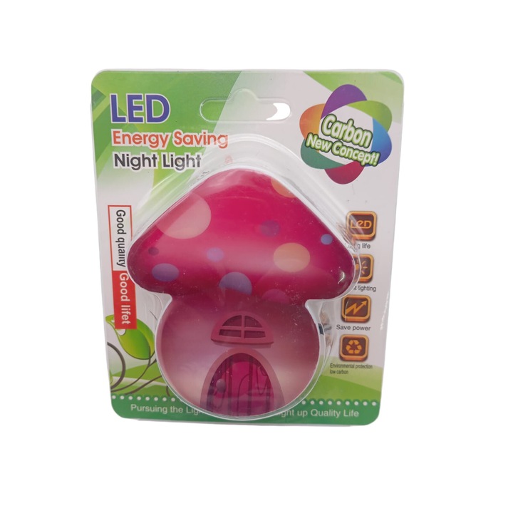 Lampa de veghe pentru copii, casuta in forma ciuperca