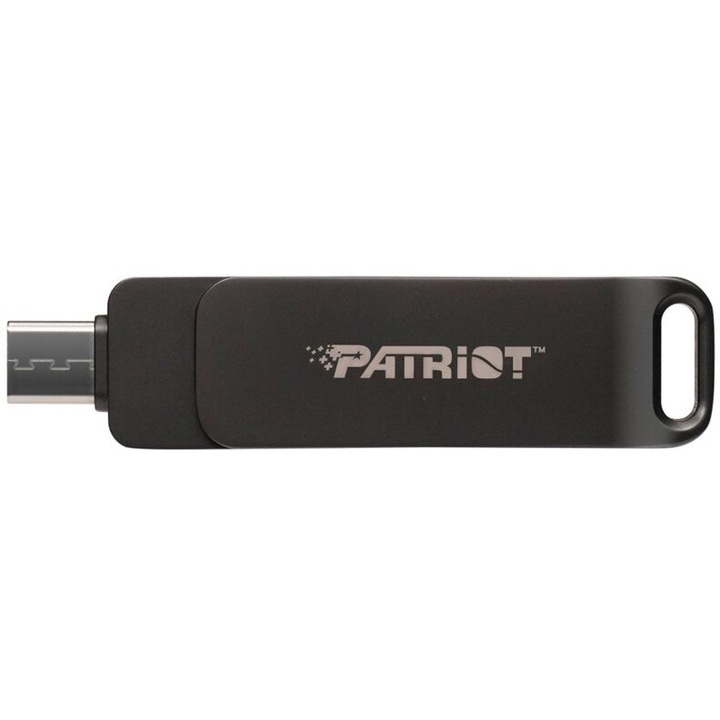 Flashdrive PATRIOT Rage R550 128GB 100 MB/S USB A+C Swivel Design (PE128GR550DSAD) Black