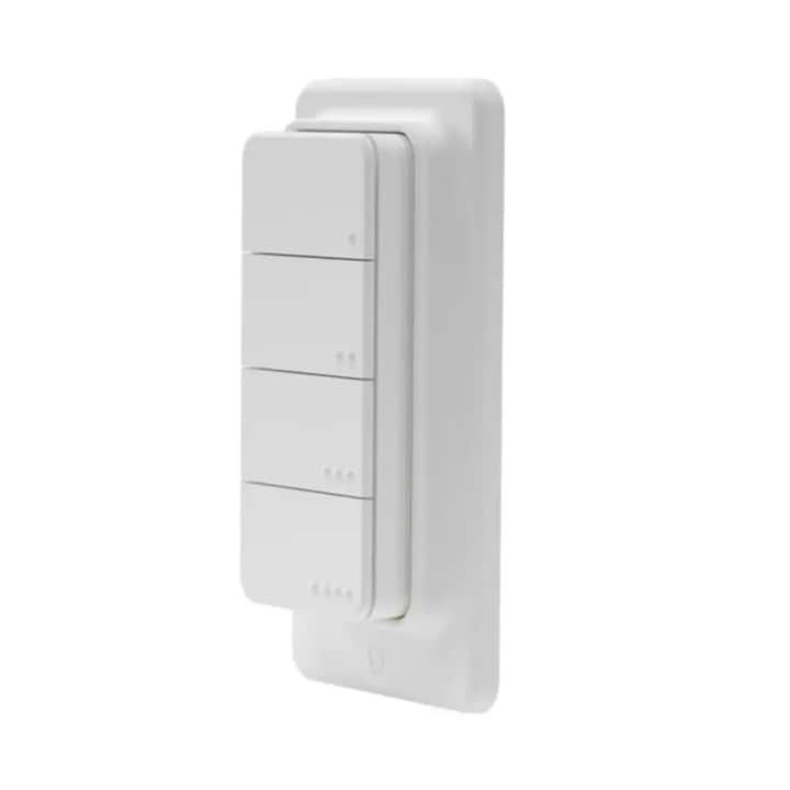 Shelly BLU RC Button 4 Bluetooth дистанционно управление с магнитен държач за стена