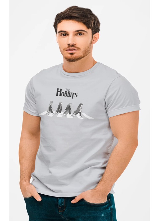 D&B The Hobbits Férfi/Unisex Póló, Szürke