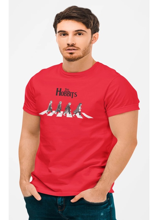 D&B The Hobbits Férfi/Unisex Póló, Piros