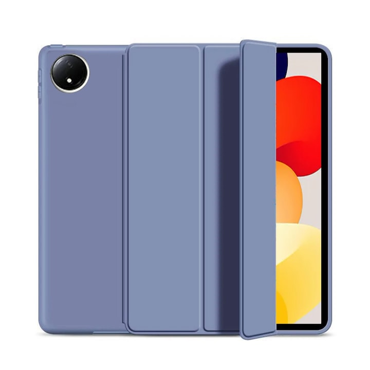 Ultra vékony tok Xiaomi Redmi Pad SE 8,7"-es táblagéphez (2024), szilikon TPU, intelligens burkolat - levendula