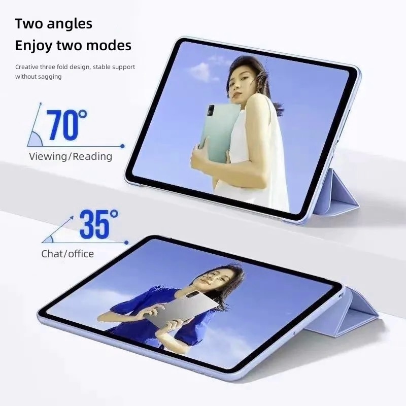 Husa Ultra Slim pentru LENOVO Tab K11 Plus, 11.45" - Silicon TPU, Smart Cover - Lavanda