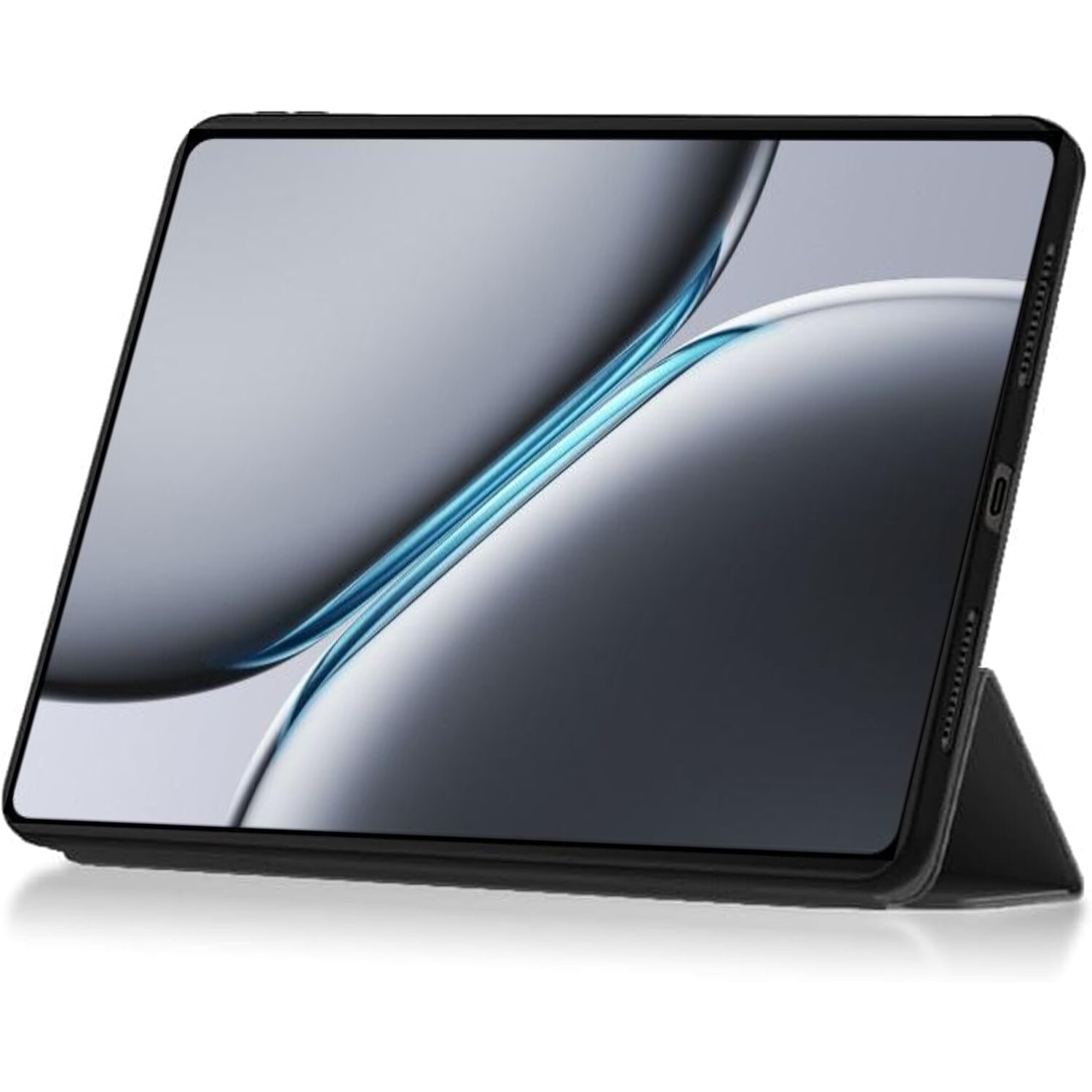 Husa Ultra Slim pentru OnePlus Pad 2 12.1", Silicon TPU, Smart Cover - Negru