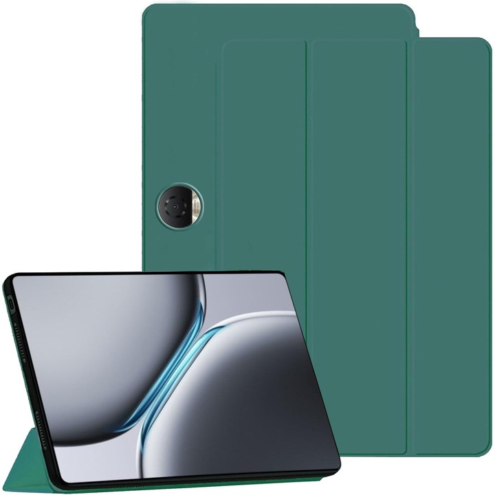 Ultra vékony tok, OnePlus Pad 2 12,1" kompatibilis TPU, intelligens burkolat - sötétzöld