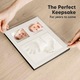 Kit Amprenta Mulaj Manuta Sau Piciorus Bebe Si Rama Foto, Axroad Mall, Cu lut, pigment, lipici dublu -lateral, cutie de cadou, Trei compartimente separate, Pentru botez sau zi de nastere, Material sigur, 28.3 x 23.2 x 1.8cm, Cadrul negru