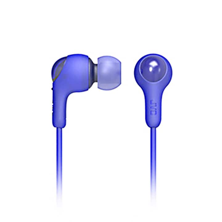 Casti wireless Bluetooth JVC Gumy HA-FX9BTA, audio, in-ear, fara fir, cu microfon, control cu butoane, universale, Bluetooth 4.1, Albastre