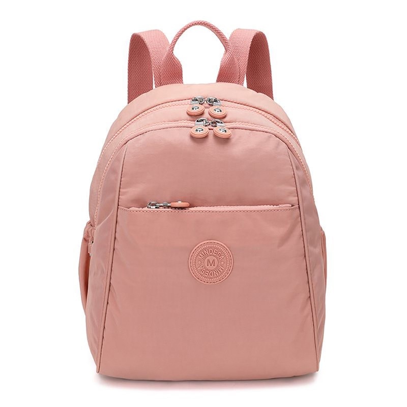 Mindesa női divatos hátizsák, rózsaszín, 25x14x31 cm, nylon