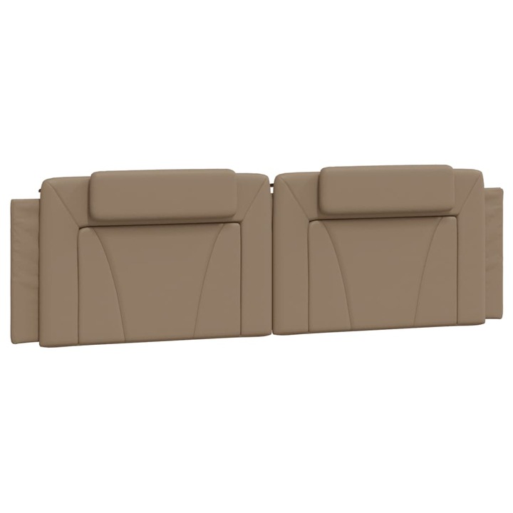 Perna decorativa VidaXL, maxilari pentru cap, sintetic, cappuccino, 180x3x49cm