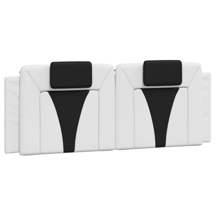 Perna decorativa, vidaXL, maxilari pentru cap, sintetic, alb/negru, 140x49x3cm
