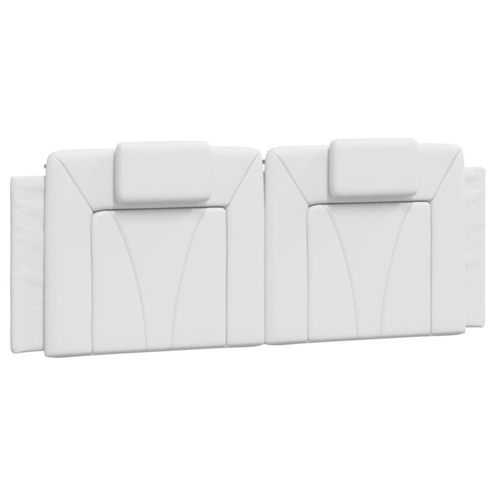 Perna decorativa, vidaXL, maxilari pentru cap, sintetic, alb, 140x49x3cm