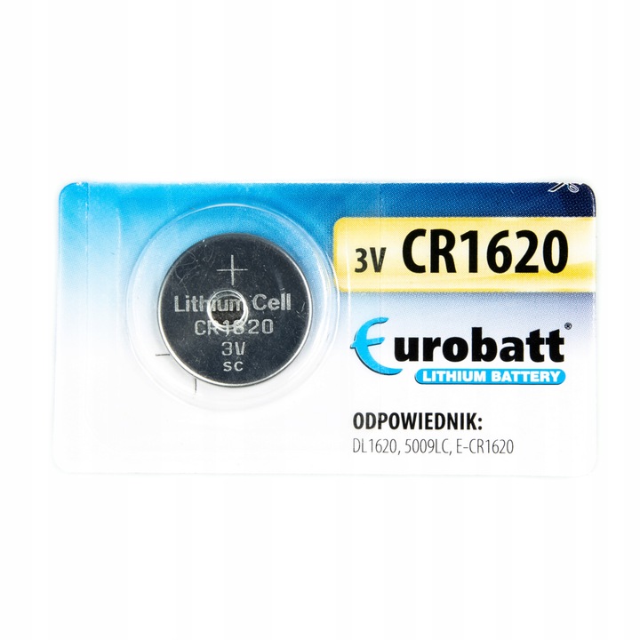 Baterie auto pentru cheie, VAG Citroen Peugeot, CR1620, 3V, Litiu