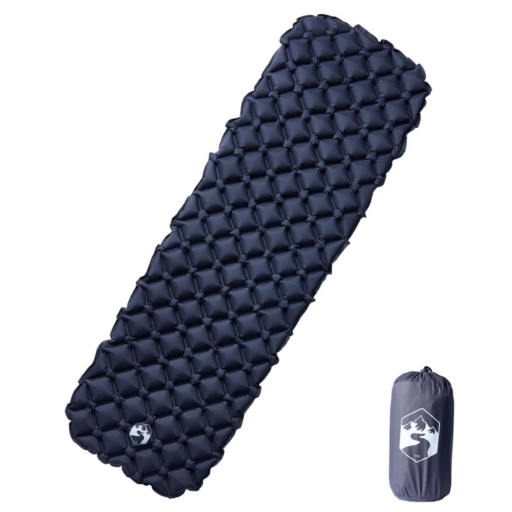 VidaXL 1 személyes szürke felfújható kempingmatrac 190 x 58 x 6 cm 4007113