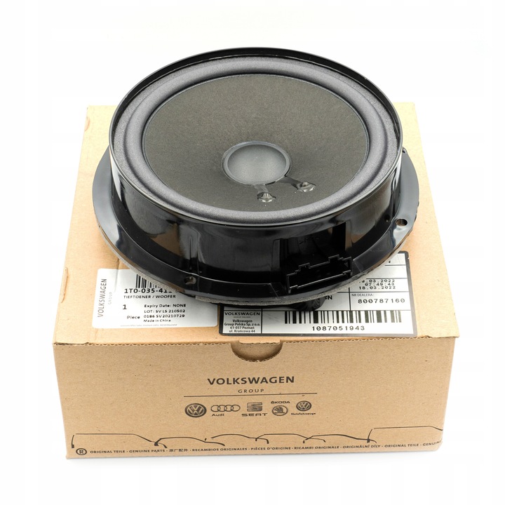 Eredeti OE VAG mélynyomó, VW Golf IV V VI Plus, 168mm, 20/30W, 4 Ohm