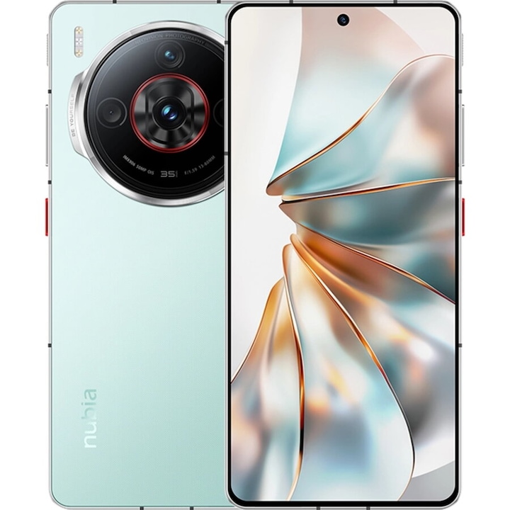 Telefon mobil Nubia Z60S Pro Dual (Sim+Sim), 12GB RAM, 256GB, 5G, Albastru Cyan